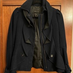 BCBG maxazria wool coat : size xxs - navy blue